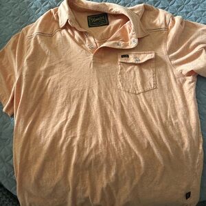 Howler Brothers Orange Casual Button Down Shirt